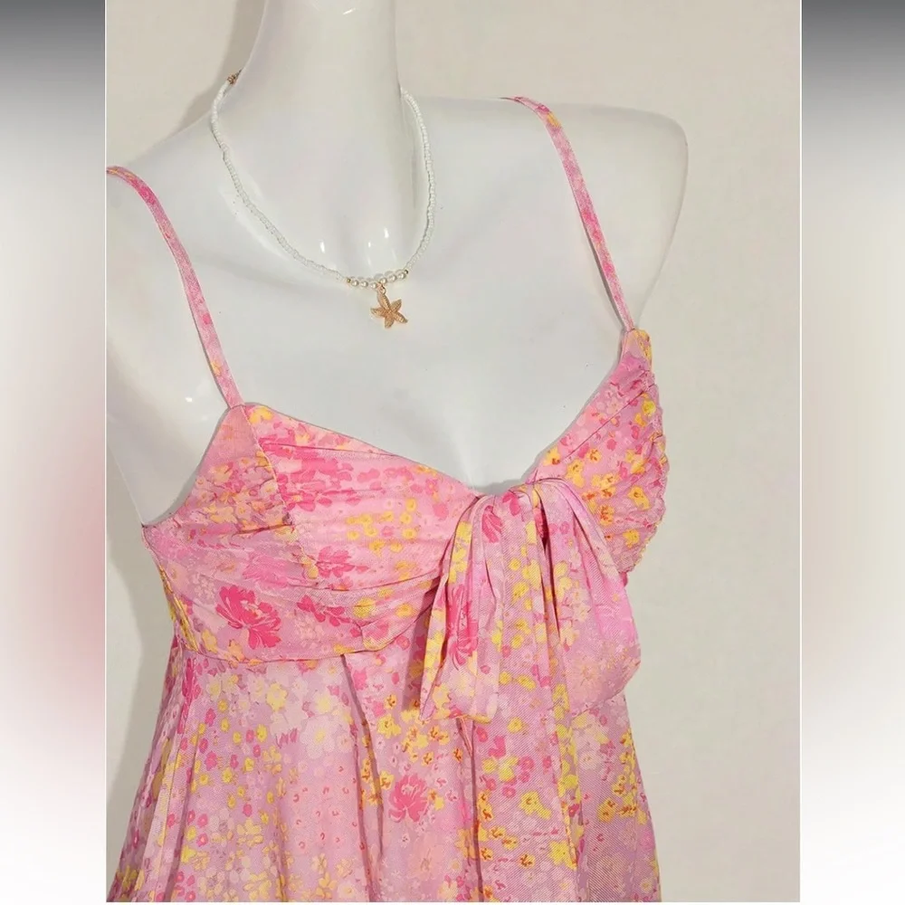 BNW Milumia Floral Pink Y2k Camisole Top - Picture 4 of 9